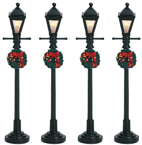 Lemax Christmas Village Gas Lantern Street Lamp x 4