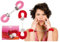 PARTY DISCOUNT ® Handschellen mit Plüsch, rot und pink sort