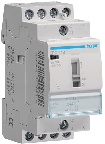 Hager Busch-Jaeger ERC418 Installation Relay 16 A, 2S+2Ö, 230 V