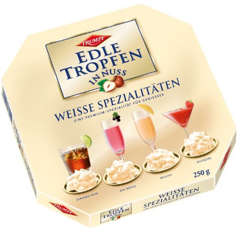 Trumpf Edle Tropfen in Nuss Weisse Spezialitäten, 3er Pack (3 x 250 g)