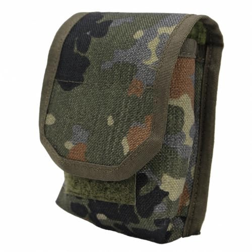 Zentauron Kompass MOLLE Tasche klein, Nylon, Flecktarn – EDC Outdoor-Pouch