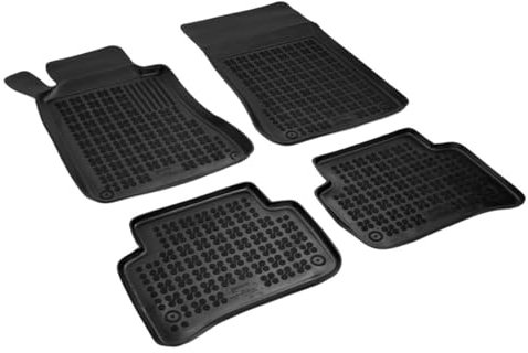 AZUGA Hohe Gummi Fußmatten passend für Mercedes C-Klasse Limousine ab 3/2000-3/2007 (W203)/T-Modell ab 3/2001-12/2007 (S203/203K) AZ10300089