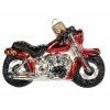 Impuls Christbaumschmuck Figuren Glas Transport Fahrzeuge Motorrad 7.5cm