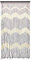 JVL 11-087C Provence Hanging Wooden Beaded Door Waves Curtain Screen, Multi-Colour, 90 x 180 cm