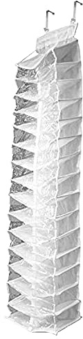 Ideaworks 82-3054TV Away Hanging Shoe Organizer, White, One Size Fits All