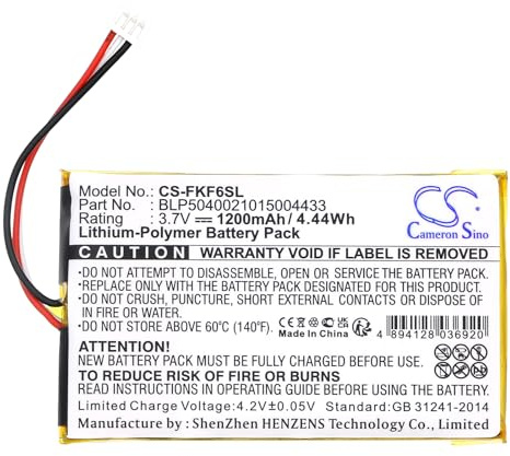 Cameron Sino GPS, Navigation Akku 1200mAh für Falk BLP5040021015004433/F5/F3/F4/F6/F8/F10/F12 schwarz