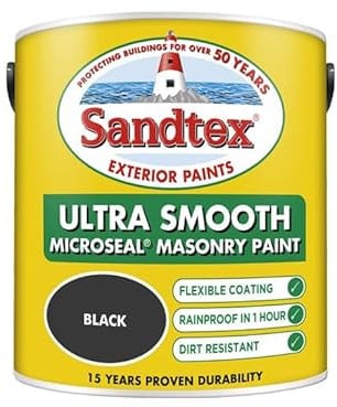 Sandtex Retail Ultra Smooth Masonry Black 2.5 L