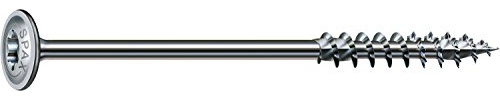 SPAX Holzbauschraube, 6,0 x 180 mm, 100 Stück, T-STAR plus, Tellerkopf, Teilgewinde, 4CUT, WIROX P3J, 0251750601805