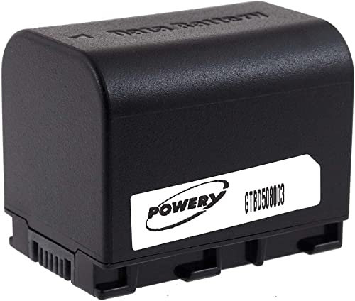Batteria per videocamera JVC modello BN-VG108E (presa rettangolare), 3,6V, Li-Ion