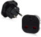 Neuftech 2X Adaptateur Prise UK/Royaume Uni/UK 3 Broches vers Les Prises Françaises/Européennes/France/Europe 2 Broches Adaptateur de Voyage (Paquet de 2)