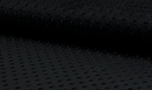 Swincraft2 B01A10ZBYI, Schwarz Kuschelweicher Fleece-Stoff, superweich, 1 m, 150 x 100 cm, Polyester, 1Mtr 150cmx100cm