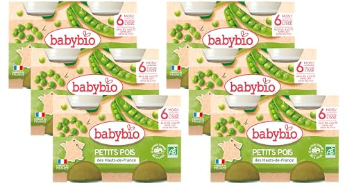 Babybio Pots Pomme de Terre Petits Pois 260 g - Lot de 6