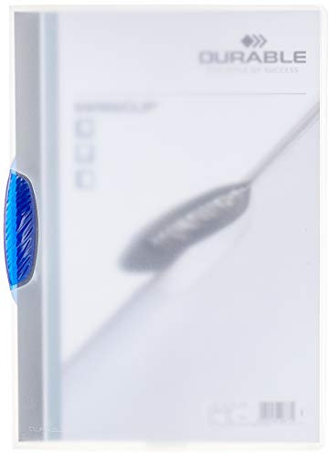 Durable Klemm-Mappe Swingclip aus PP, bis zu 30 Blatt A4, blau, 226006