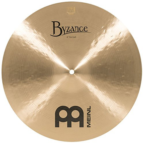 Meinl Cymbals Byzance Traditional Crash Thin 15 Zoll (Video) Schlagzeug Becken (38,10cm) B20 Bronze, Traditionelles Finish (B15TC)