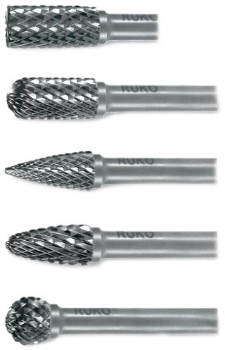 Ruko Hartmetall Frässtiftesatz, 5-teilig, 116005