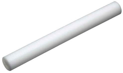 KitchenCraft Fondant Rolling Pin, Non Stick Plastic, Medium (32 cm), White