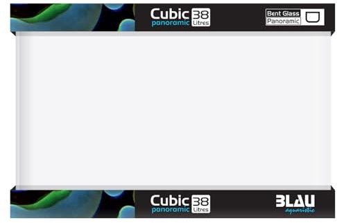 Blau Aquaristic Cubic Panoramic 45 x 28 x 30 cm, 38 Liter, 8500 g