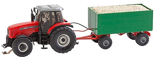 Faller FA161588 - MF Traktor mit Hackschnitzelanhänger Wiking, Zubehör für die Modelleisenbahn, Modellbau, Not Inquired