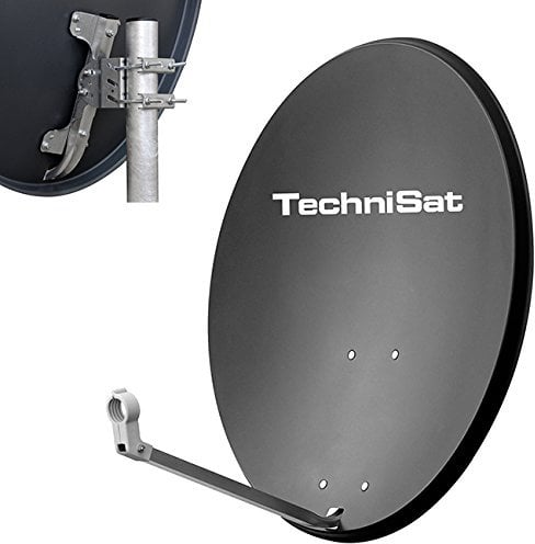 TechniSat TechniDish 80 Satellitenantenne, 37,4 dBi, 5 bis 80°, 3.61 kg, schwarz, Stahl