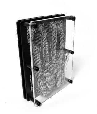 Extra Large 8 x 6'' Pin Art Metal Pins Impression Desktop Toy by Playlearn