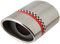 Akhan ATER086 ER086 Edelstahl - Edelstahl Auspuffendrohr Auspuffblende universal 90x116x85mm d53-59mm