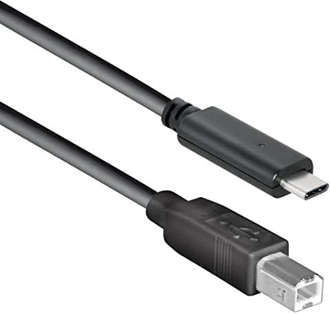 Delock Kabel USB Type-C 2.0 Stecker > USB 2.0 B Stecker 1, 0 m Schwarz
