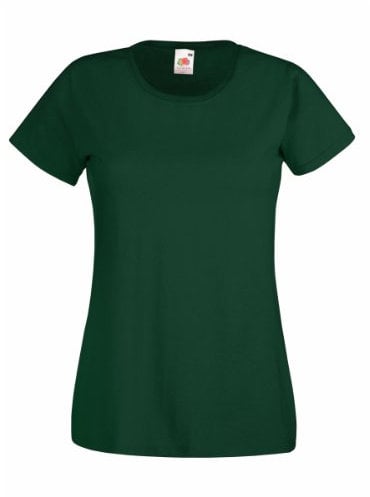 Fruit of the Loom Lady fit Valueweight T Shirt SS050 (XS, Bottle Green)