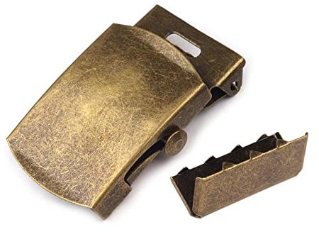 maDDma 1 Gürtelschnalle aus Metall mit Endstück Koppelschließe Bandgürtel Variantenwahl