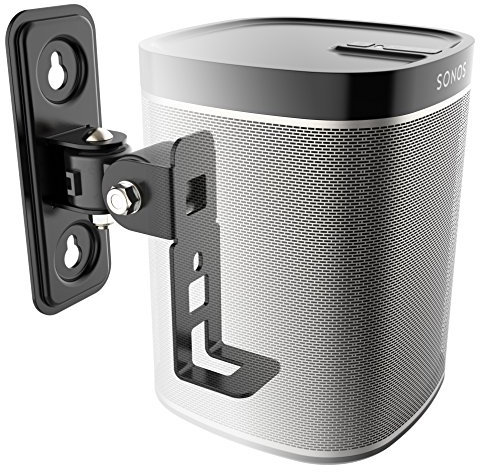 RICOO Support Murale Enceinte SONOS® LH431-B Play 1 Fix ation Murale inclinable orientable réglable Haut-Parleur Supports Enceintes TV 1 Pièce