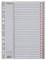 Esselte Register für A4, Deckblatt aus Karton und 31 Trennblätter aus Kunststoff, Taben mit Zahlenaufdruck 1-31, Überbreite, Grau, 100108
