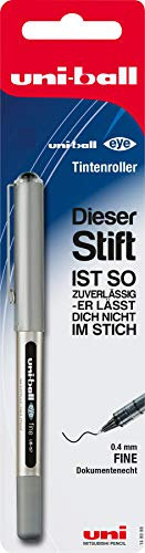 Uni-Ball 148998 - Tintenroller Uni-Ball Eye UB-157, fine, 0,4 mm, Blisterkarte, schwarz, 1 Stück