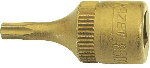 HAZET 8502-T8 T 8 Screwdriver Socket Set Torx Profile - CVD-Tin Coated