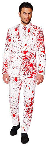 OppoSuits Herren Opposuits Halloween Suit For Men in Creepy And Stylish Print Anzug, Bloody Harry, 54 EU