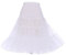 DRESSTELLS Petticoat Unterrock Damen Reifrock Weiß Dirndl Petticoats 1950er Rockabilly Kleider Pettycode Unterrock Kurz Tüllrock Meerjungfrau Kostüm Ivory L