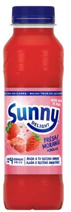Sunny Delight Berry Boom Fresa, Refresco de Zumo de Frutas, Sabor Fresa - Botella 33cl