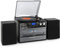 Auna Plattenspieler für Schallplatten, Plattenspieler mit Lautsprecher, DAB Radio & CD-Player, Schallplattenspieler mit Audio Record Player, Vinyl Player mit USB, Retro-Plattenspieler