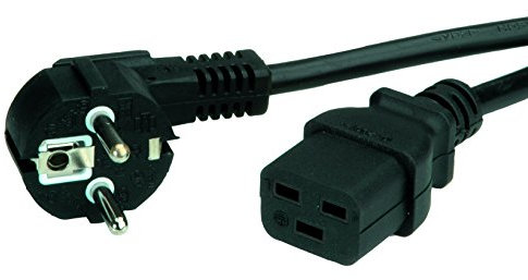 VALUE Netzkabel Schutzkontakt- IEC320-C19 16A, schwarz, 3 m