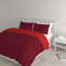 Set Copripiumino 100% Cotone Natural Color, Made in Italy - Parure Copri Piumino - Sacco Piumone 250x200 cm con Doppia Patella e Federe Cuscino, Matrimoniale, Bordeaux/Rosso