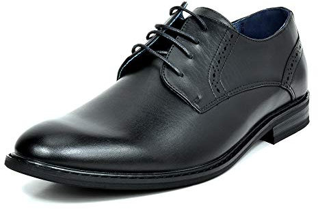 Bruno Marc Herren Anzugschuhe Schnürhalbschuhe Business Büro Hochzeitschuhe Herren,Size 42,Schwarz 16,PRINCE-16