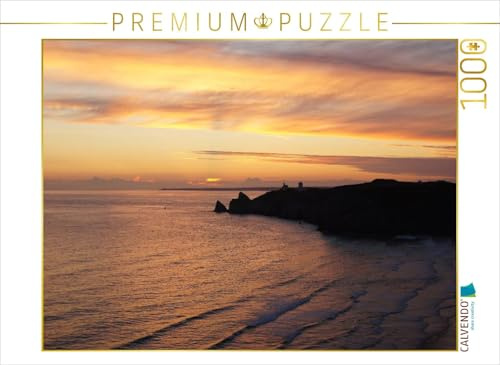 CALVENDO Puzzle Sonnenuntergang bei Camaret-sur-Mer | 1000 Teile Lege-Größe 64 x 48 cm Foto-Puzzle für glückliche Stunden