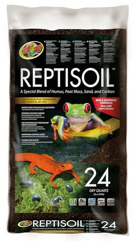 Zoo Med Reptisoil - Substrato bioattivo per Rettili, Aracnidi, Tartarughe e Anfibi a Base di Fibra di Cocco, per Terreni Tropicali - 26,4 Litri
