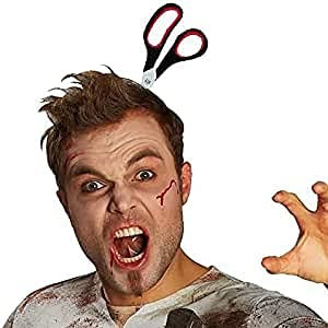Rubie's Haarreif Schere im Kopf zum Kostüm an Halloween Karneval Fasching