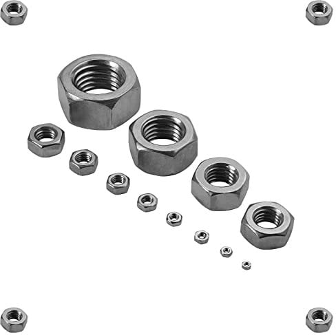 100 Stück Sechskantmuttern M6 DIN 934 V2A Edelstahl Muttern