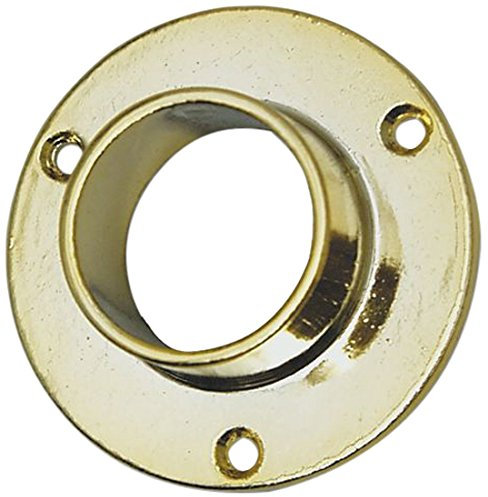SECOTEC Kleiderstangenhalter | Schrankrohlager rund | vergoldet | 25mm | 2 Stück
