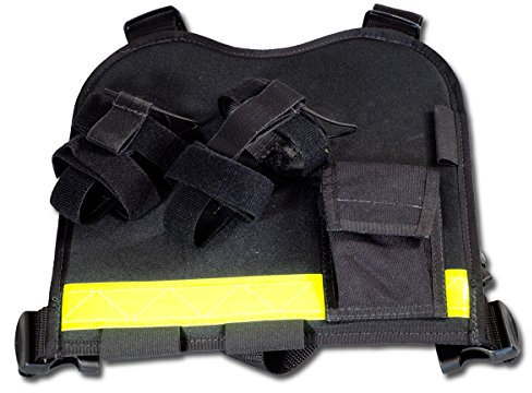 Brusttragegeschirr Brusttasche universal für Funkgerät und Zubehör mit Reflektorstreifen
