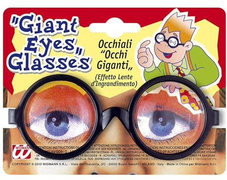 Widmann 4970L - Brille Riesenaugen, Kostümzubehör, Accessoire, Karneval, Mottoparty