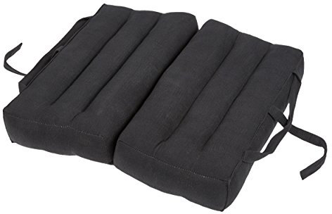 Handelsturm Thaikissen Faltbares Sitzkissen 40x40 für Entspannung, Meditation oder Yoga (schwarz Uni)