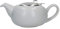 London Pottery Pebble Small Teapot with Infuser for Loose Tea, Stoneware, Flecked Light Blue, 2 Cup (500 ml)