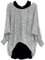Emma & Giovanni - Damen Oversize Oberteile Tshirt/Pullover (2 Stück) / Made In Italy, M-L, Grau