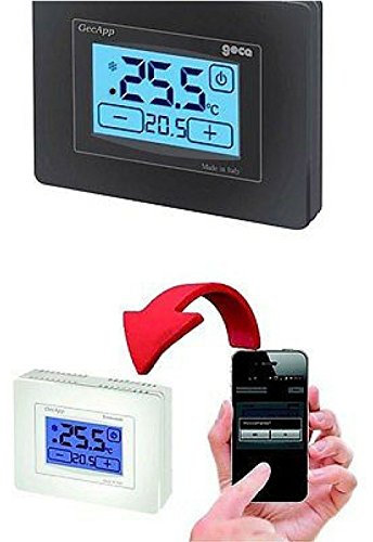 CRONOTERMOSTATO SETTIMANALE ANTRACITE WI-FI ADSL TOUCH SCREEN 230V- GECAPP CRONO